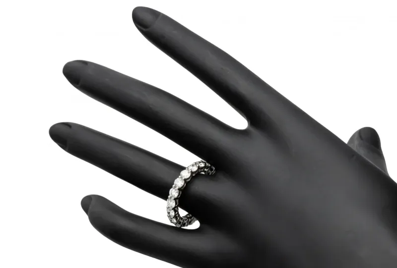 Platinum Diamond Eternity Ring 3.37ct G  VS 6.1g