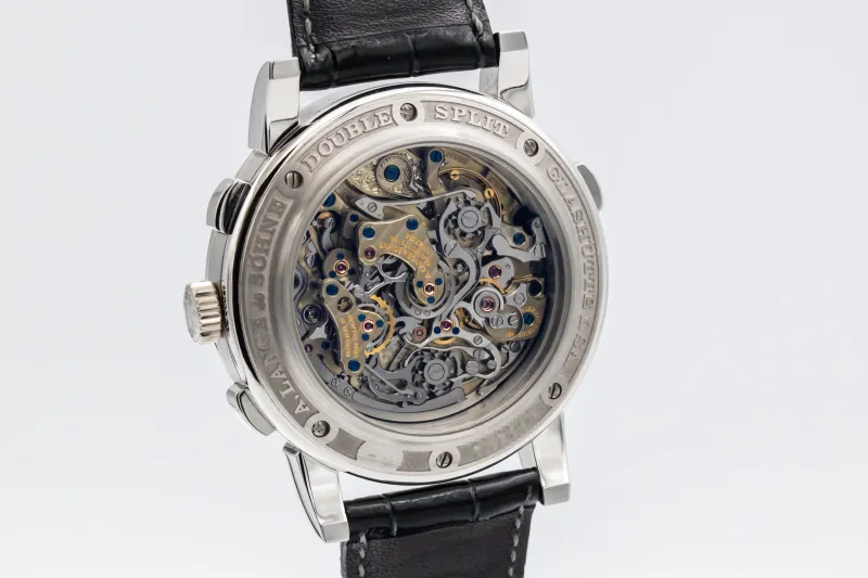 A. Lange & Söhne Double Split Second Flyback Chronograph 43mm Black Leather 404.035 2008 UNWORN