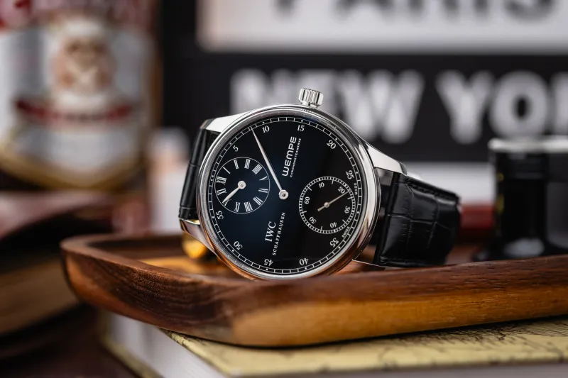 IWC Portuguese Regulateur Wempe 43mm Black Leather IW544302 Circa 2005