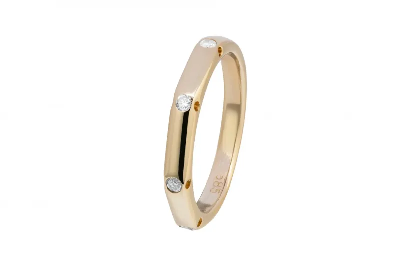 14ct Yellow Gold Diamond Ring 0.20ct
