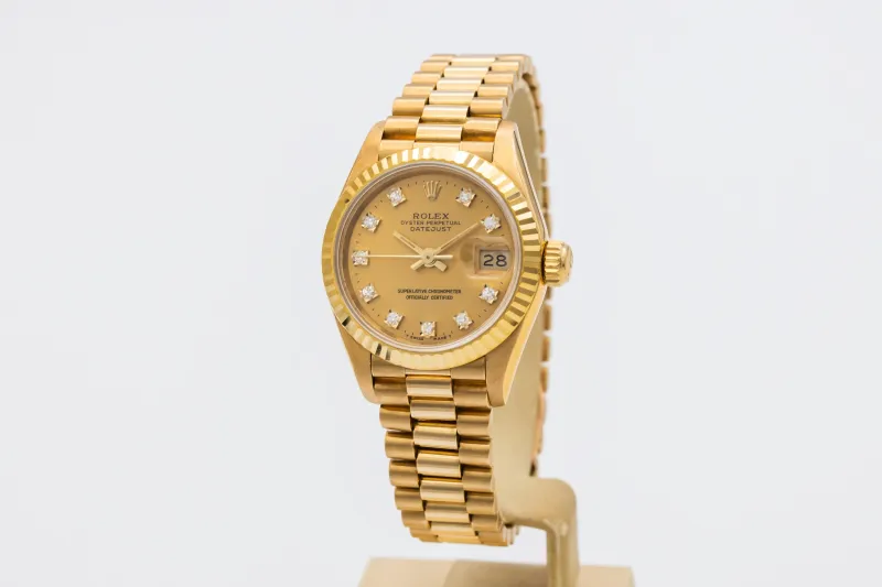 Rolex Lady DateJust 26mm 18ct Yellow Gold Presidential 69178 1992