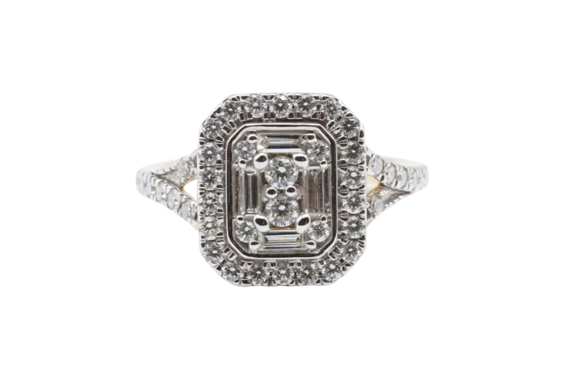 18ct Yellow Gold Diamond Engagement Ring 0.96ct 6.9g