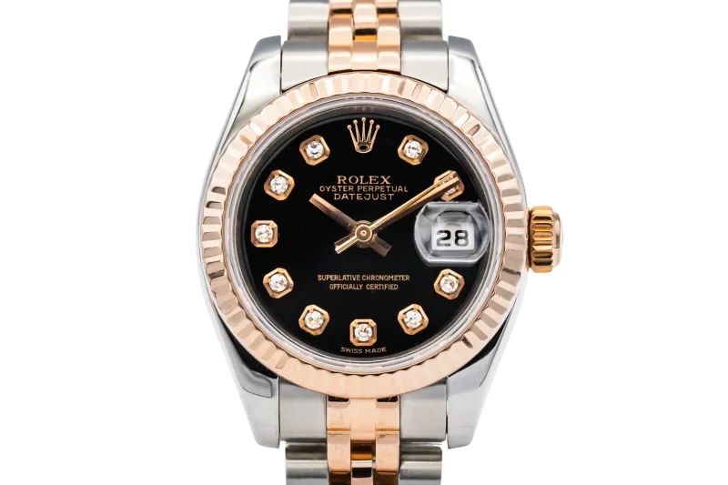 Rolex Lady DateJust 26mm Steel & 18ct Rose Gold Jubilee 179171 2006