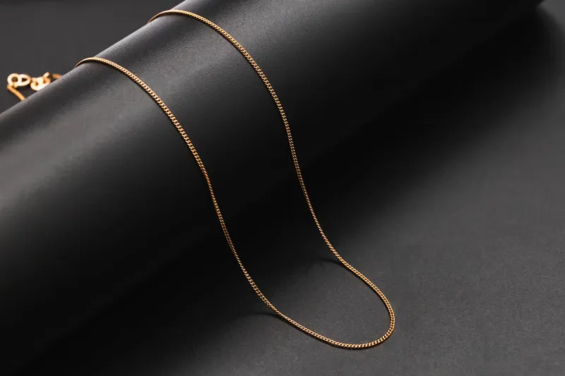9ct Rose Gold Curb Chain 16" 1.4g