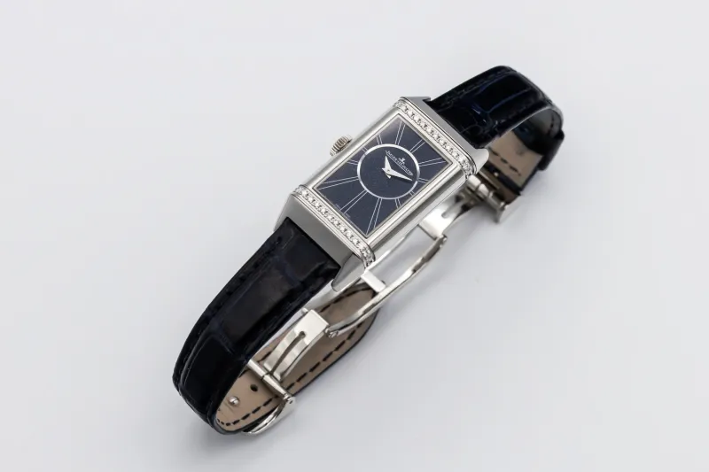 Jaeger-LeCoultre Reverso One Duetto 20x40.1mm Blue Leather Q334848J 2023