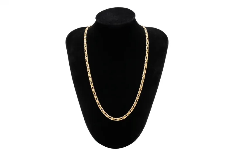 14ct Yellow Gold Italian Birdseye Statement Chain Necklace