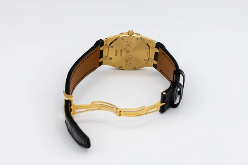 Audemars Piguet Royal Oak 33mm Black Leather 56715BA.OO Circa 1990s