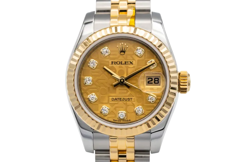 Rolex Lady DateJust 26mm Steel & 18ct Yellow Gold Jubilee 179173 2013