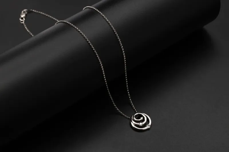 18ct White Gold Diamond Set Necklace 0.43ct