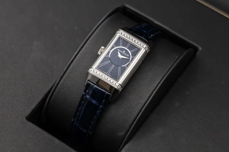 Jaeger-LeCoultre Reverso One Duetto 20x40.1mm Blue Leather Q334848J 2023