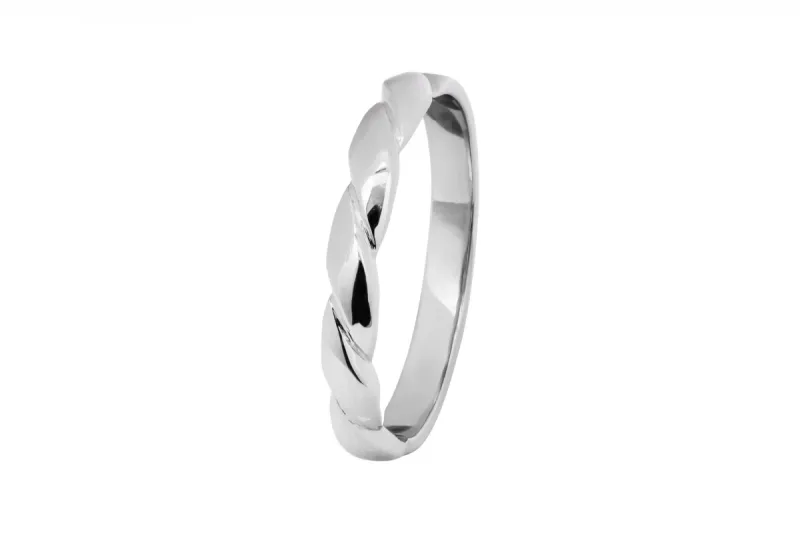 Platinum Twist Eternity Wedding Band 3.0g