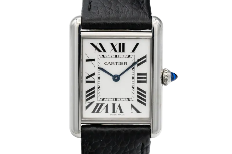 Cartier Tank Must Large 25.5mm Black Leather WSTA0041 2023