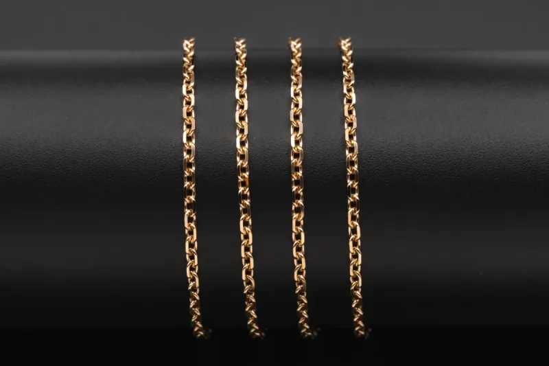 9ct Rose Gold Fancy Link Chain 11.8g