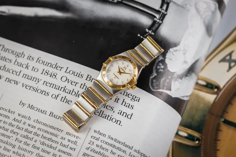 OMEGA Constellation Ladies 22mm Steel & 18ct Yellow Gold 1262.75.00 Circa 1990s