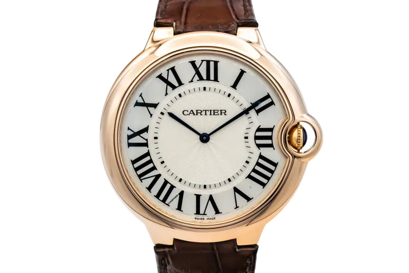 Cartier Ballon Bleu De Cartier 44mm Brown Leather W6920054 Circa 2012