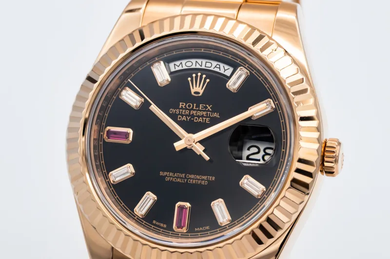 Rolex Day-Date II 41mm 18ct Rose Gold Presidential 218235 2013