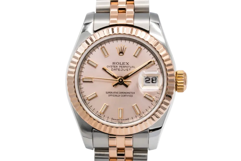Rolex Lady DateJust 26mm Steel & 18ct Rose Gold Jubilee 179171 2006