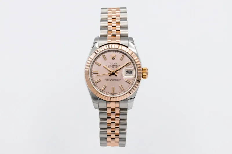 Rolex Lady DateJust 26mm Steel & 18ct Rose Gold Jubilee 179171 2006