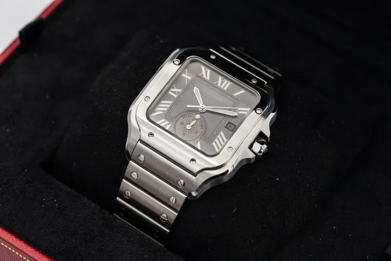 Cartier Santos De Cartier Dual Time 39.8mm Stainless Steel WSSA0076 2025