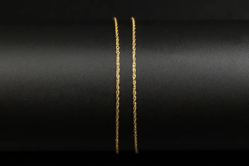 9ct Yellow Gold Singapore Chain 15"