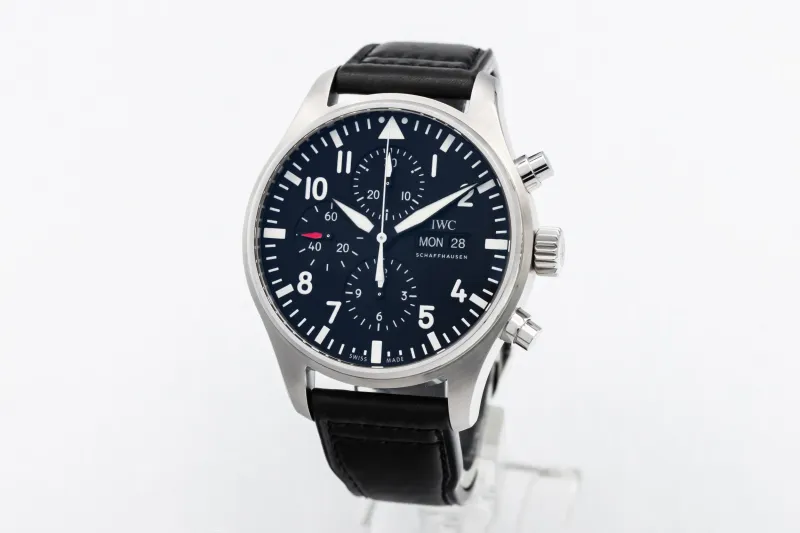 IWC Pilot's Chronograph 43mm Black Leather IW377709 2020