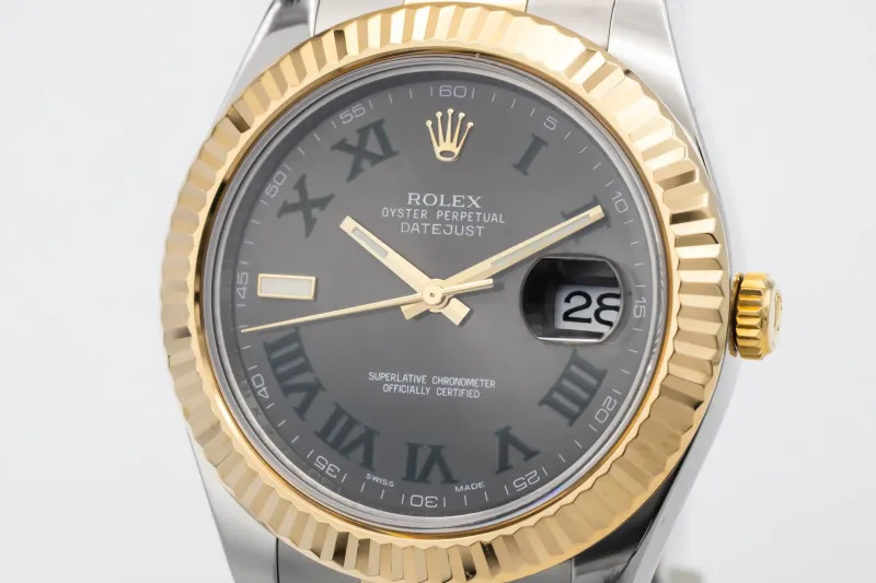 Rolex DateJust II 41mm 'Wimbledon' Steel & 18ct Yellow Gold Oyster 116333 2009