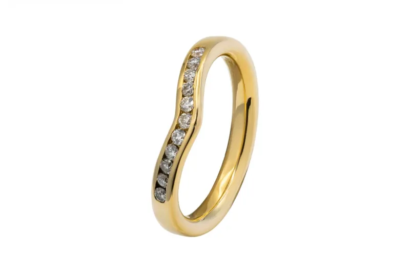 18ct Yellow Gold Diamond Eternity Ring 0.22ct