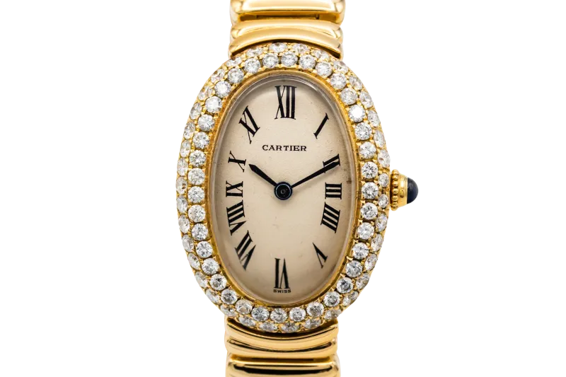 Cartier Baignoire 23mm 18ct Yellow Gold WB5096D8 Circa 2000s