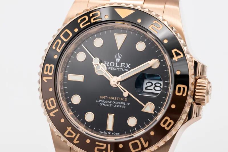 Rolex GMT Master II 40mm 'Rootbeer' 18ct Rose Gold Oyster 126715CHNR 2021