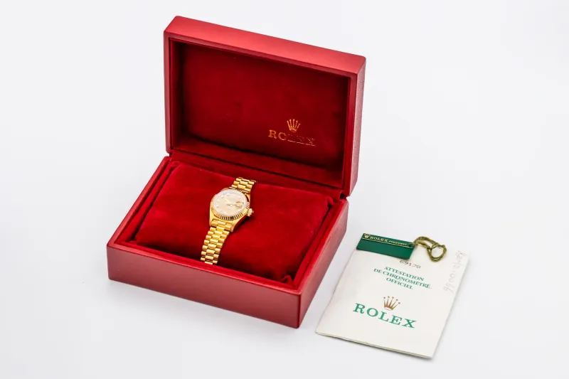 Rolex Lady DateJust 26mm 18ct Yellow Gold Presidential 69178 1993