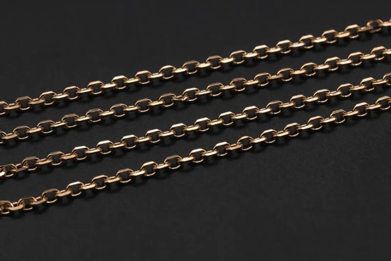 9ct Rose Gold Fancy Link Chain 11.8g