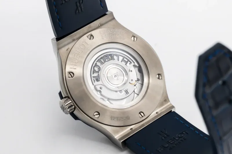 Hublot Classic Fusion 45mm Blue Rubber Bracelet 511.NX.7170.LR 2017