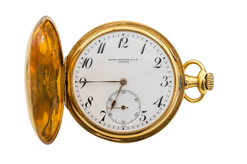 Patek Philippe Hunter Pocket Watch 53mm 18ct Yellow Gold Circa 1915