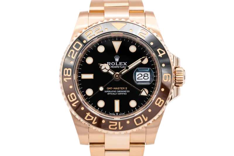 Rolex GMT Master II 40mm 'Rootbeer' 18ct Rose Gold Oyster 126715CHNR 2021