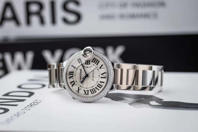 Cartier Ballon Bleu 36mm 18ct White Gold W69011Z4/3005 Circa 2010