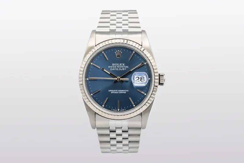 Rolex DateJust 36mm Stainless Steel Jubilee 16234 1990