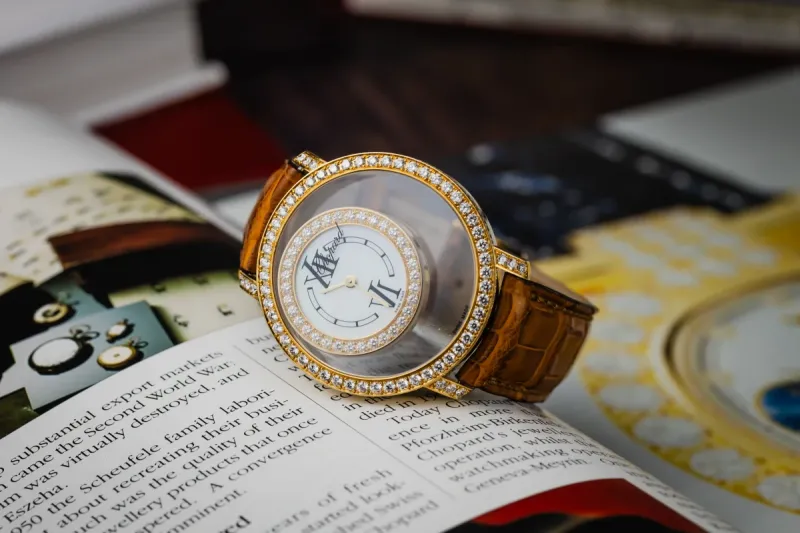 Chopard Happy Diamond 37mm Brown Leather 20/7229-20 Circa 2010