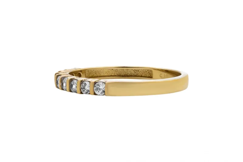 9ct Yellow Gold Diamond Wedding Band 0.30ct