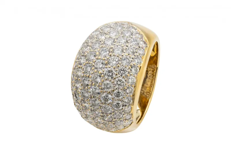 18ct Yellow Gold Diamond Ring 2ct Vs 11.8g