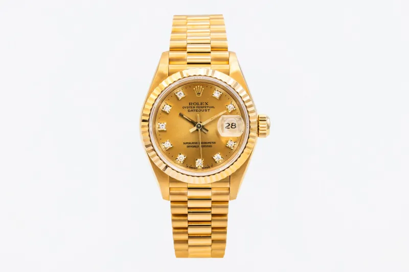 Rolex Lady DateJust 26mm 18ct Yellow Gold Presidential 69178 1993