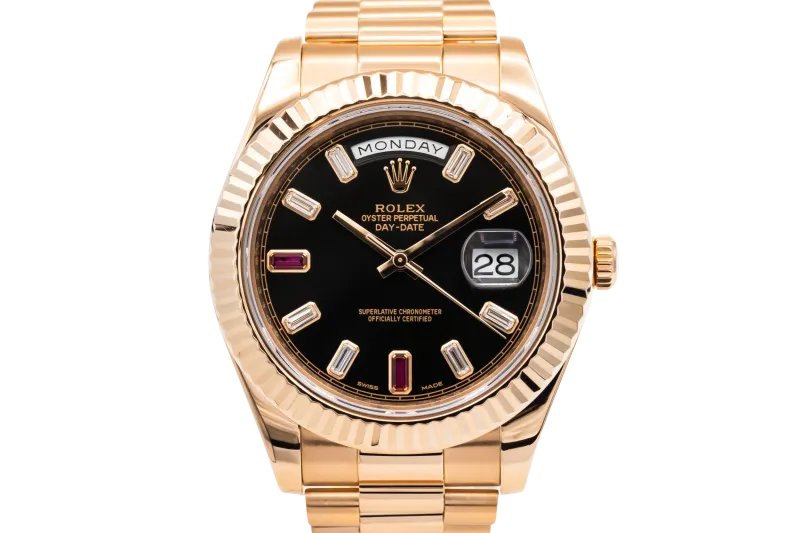 Rolex Day-Date II 41mm 18ct Rose Gold Presidential 218235 2013