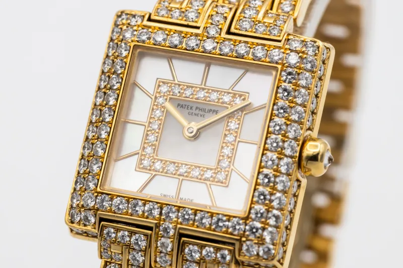 Patek Philippe Gondolo 24mm x 25mm 18ct Yellow Gold Diamond 4874/1J 2010