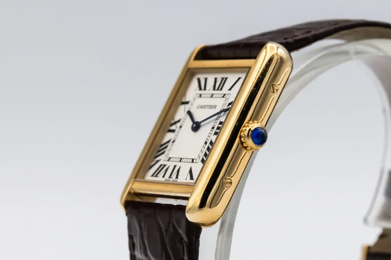 Cartier Tank Solo 24mm Brown Leather W1018755 Circa 2010