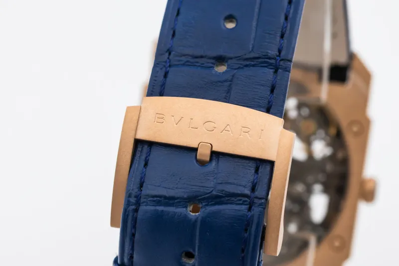 Bvlgari Octo Finissimo Skeleton 40mm Blue Leather 102946 2023