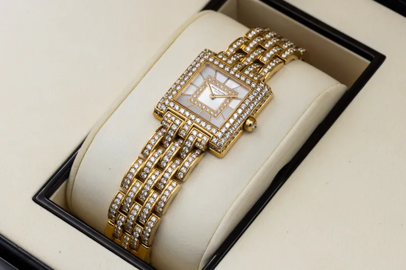 Patek Philippe Gondolo 24mm x 25mm 18ct Yellow Gold Diamond 4874/1J 2010