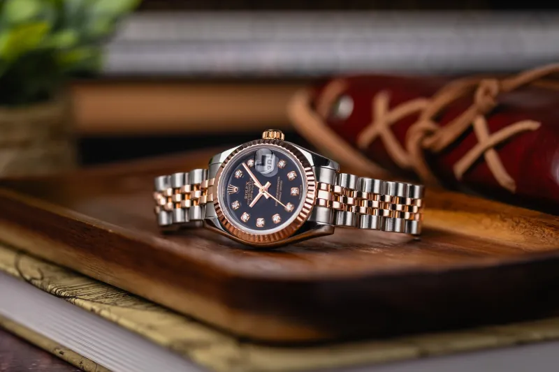 Rolex Lady DateJust 26mm Steel & 18ct Rose Gold Jubilee 179171 2006