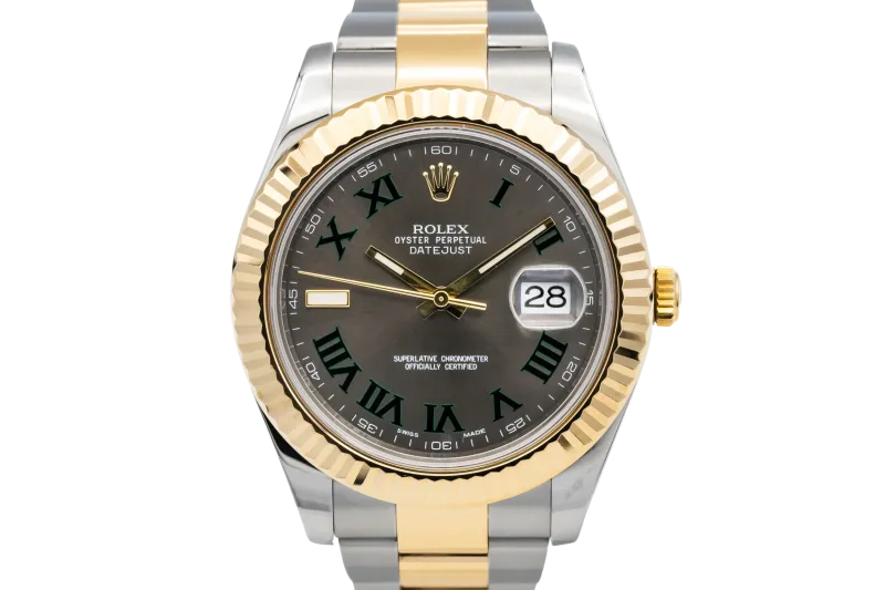 Rolex DateJust II 41mm 'Wimbledon' Steel & 18ct Yellow Gold Oyster 116333 2009