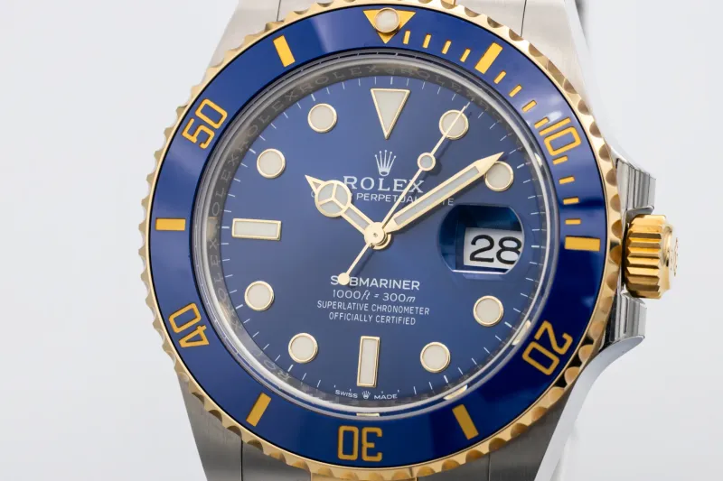 Rolex Submariner 41mm 'Bluesy' Steel & 18ct Yellow Gold Oyster 126613LB 2022