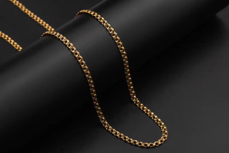 14ct Yellow Gold Belcher Link Chain Necklace