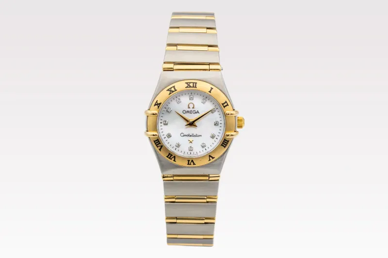 OMEGA Constellation Ladies 22mm Steel & 18ct Yellow Gold 1262.75.00 Circa 1990s